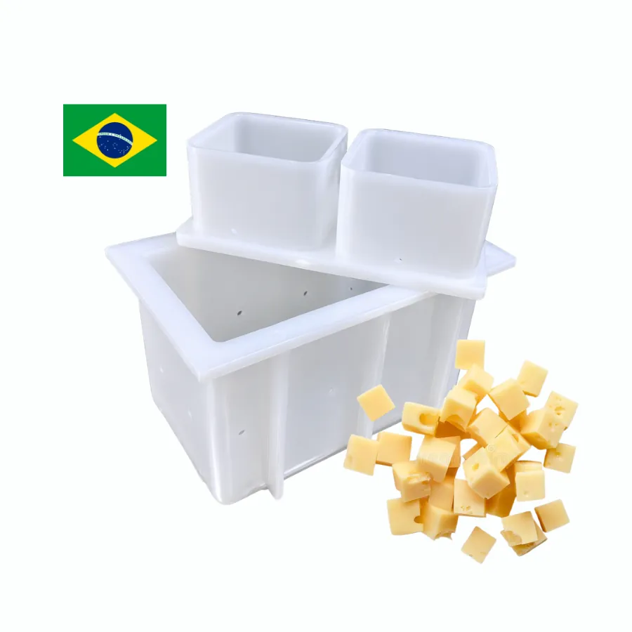 Molde rectangular para queso de 1/2 kg con tapa – PL-500 Injesul